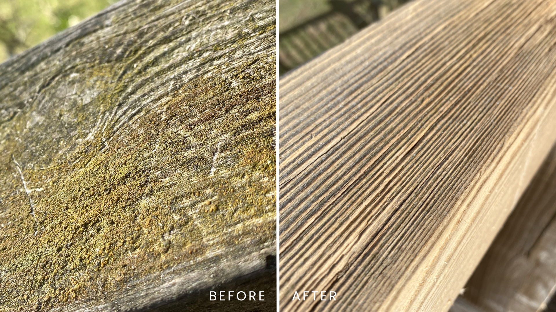 Wood Before & After Treatment